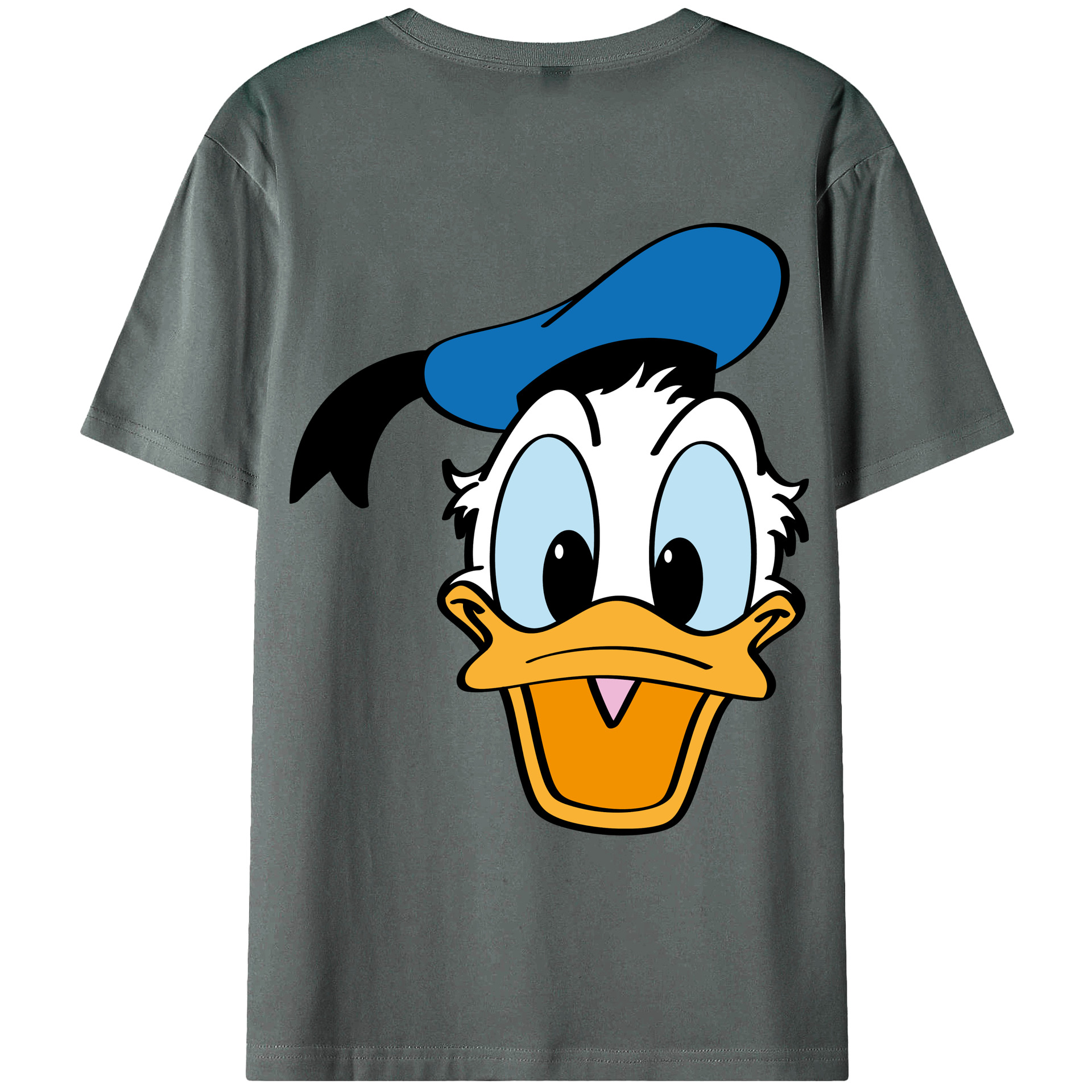 ミッキーマウス Mickey Mouse 綿100％ メンズ半袖Tシャツ（バックプリント） 通気性